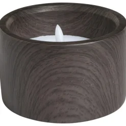 LED Kaars Donker Hout