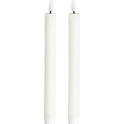 LED Kaars Ecru - 2 Stuks