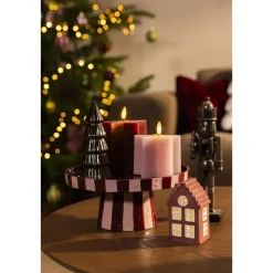 LED Kaars Ster Bordeaux 13 cm