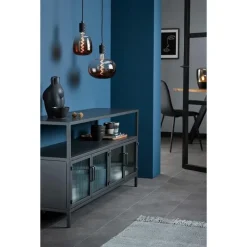Led Xxl lamp 22x22,5 cm Bruin E27 Dimbaar
