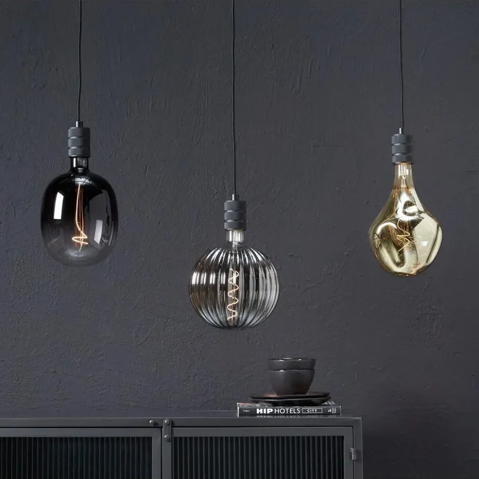 Led Xxl lamp 16,5x28 cm Champagne E27 Dimbaar