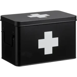 Medicijnbox Zwart 20x18,5x31 cm