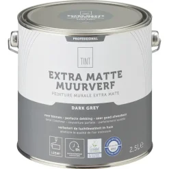 Muurverf Professional Dark Grey 2.5 l