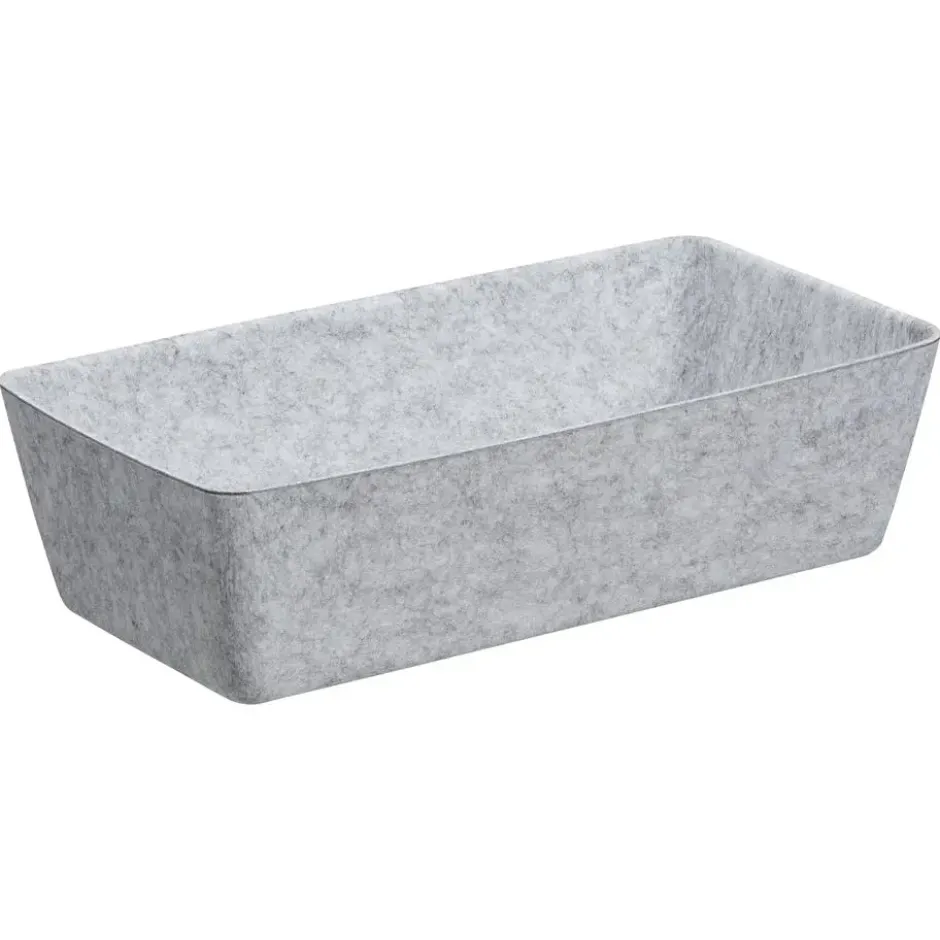 Opbergmand Vilt Grijs 38x18,5x10cm