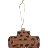 Ornament Haarclip Bruin