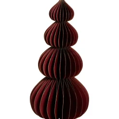 Papieren Kerstboom Bordeaux - 26 cm
