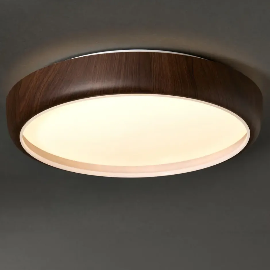 Plafondlamp Zibal Walnoot