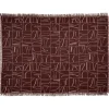 Plaid Millau Bordeaux 130x170 cm