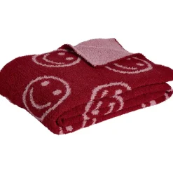 Plaid Smileys Roze 130x170cm