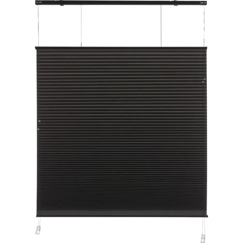 Plisségordijn Dae Zwart 160x175 cm
