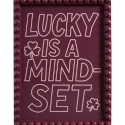 Poster Lucky Mindset Paars 30x40 cm