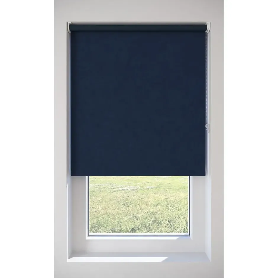 Rolgordijn Gus Blauw Verduisterend