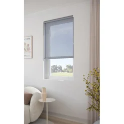Rolgordijn Lily Grijs Transparant