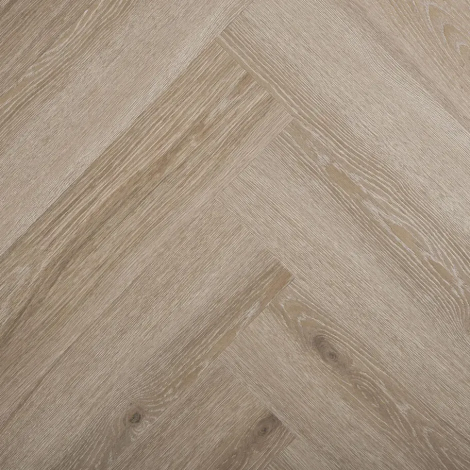 Staal Klik PVC Coburn Visgraat Taupe Eiken