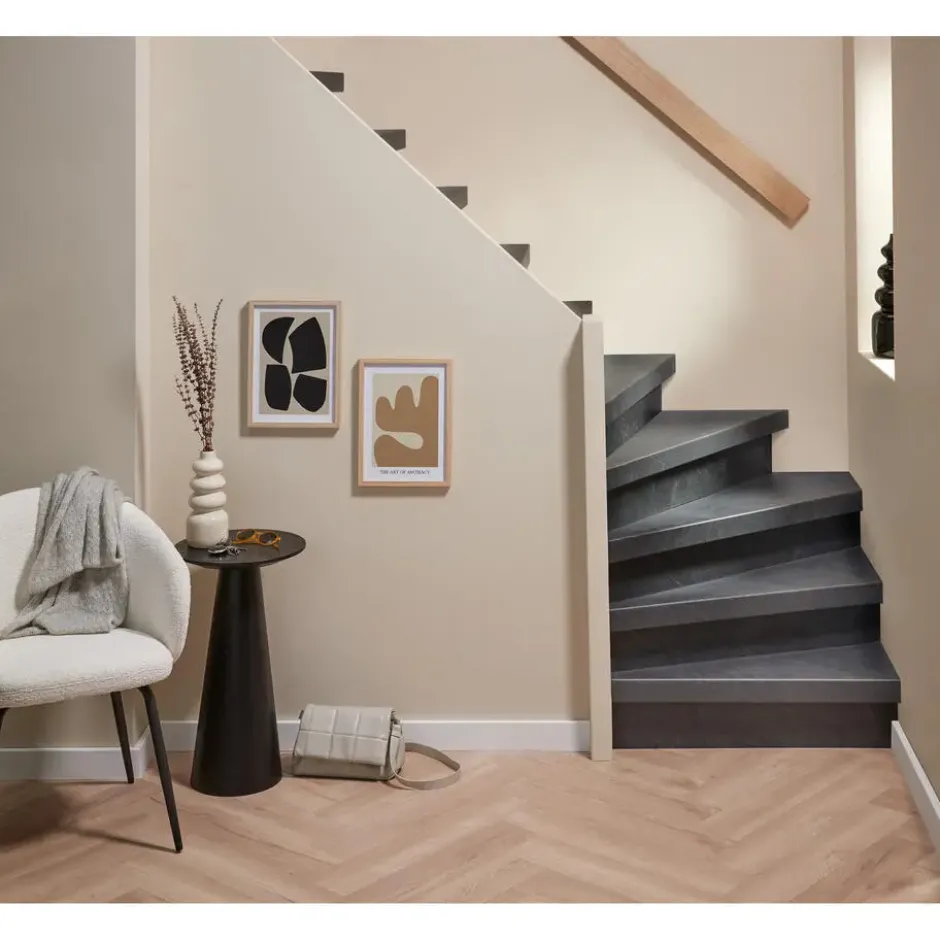 Stootbord Concrete Antraciet 2st - 90cm