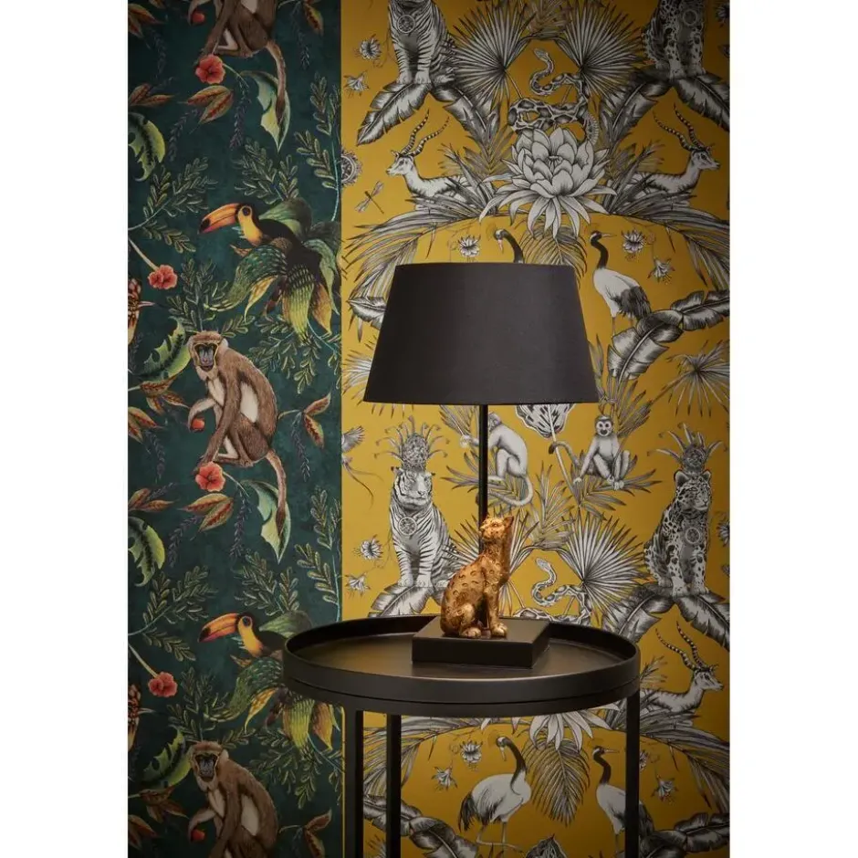 Tafellamp Leopard Zwart