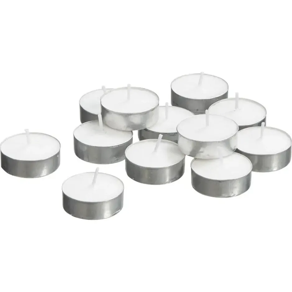 Theelichten 100 Stuks Wit