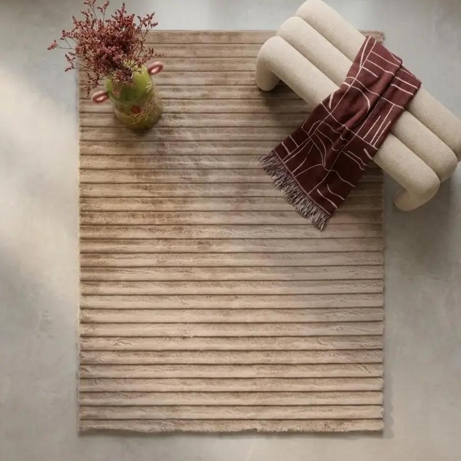 Vloerkleed Foxy Streep Taupe
