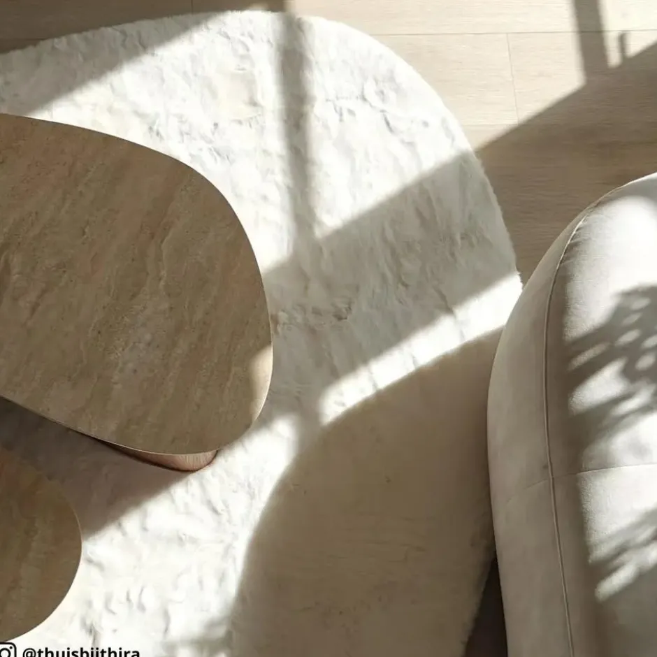 Vloerkleed Stone Off-White 160x230 cm