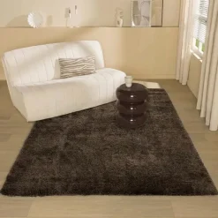 Vloerkleed Velva Donker Bruin 160x230 cm