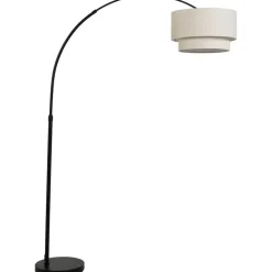 Vloerlamp Vea Off-white/Zwart