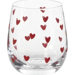 Waterglas Hartjes Rood 280ml